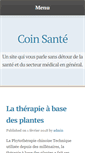 Mobile Screenshot of coin-sante.com
